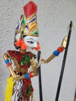 💛 Neuwertig Wayang Golek Stabpuppe indonesisch 70er Jahre