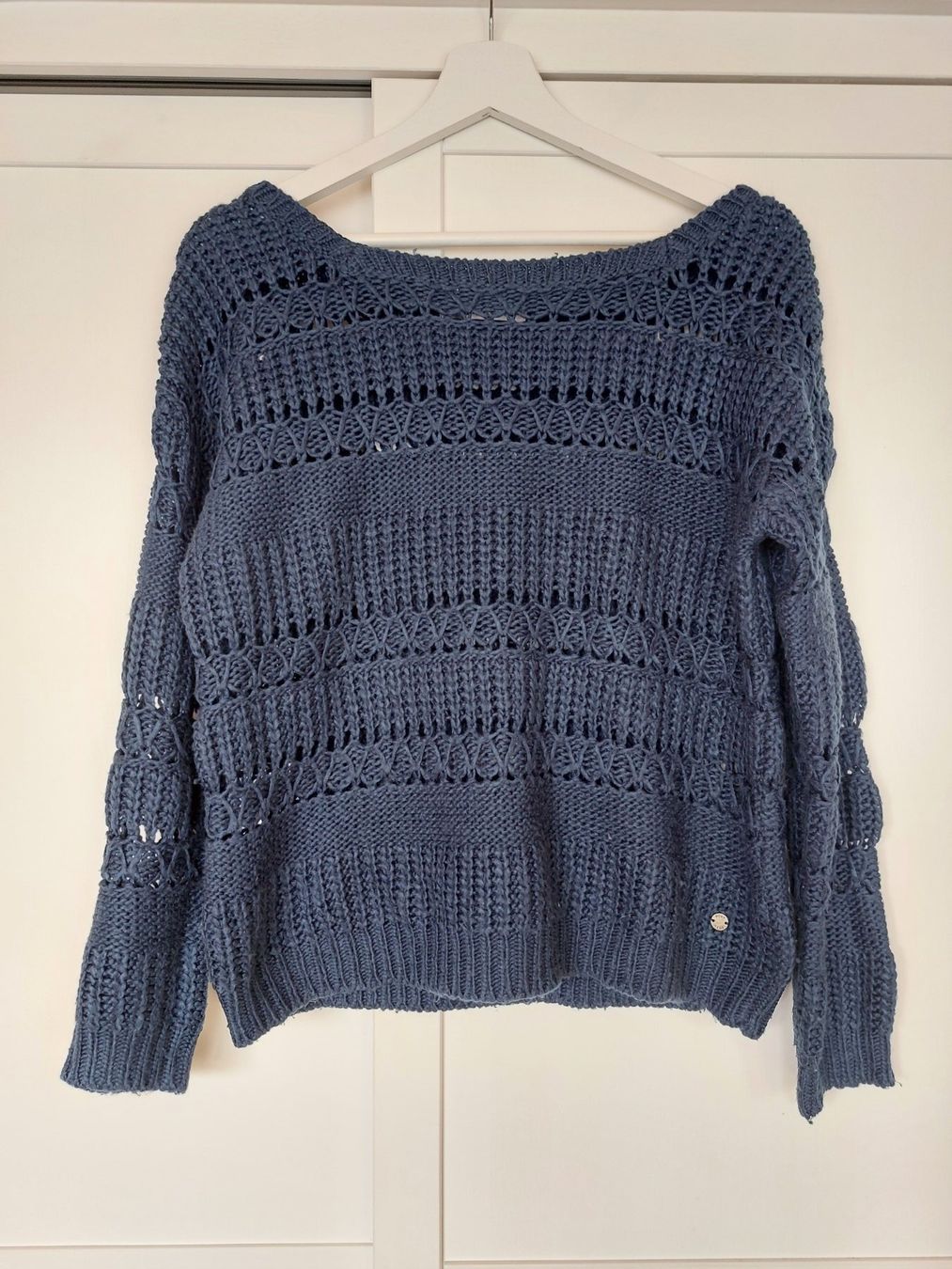 Roxy Pullover & Sweatshirts: Roxy Strickpullover Grobstrick Grösse S, Blau, Boho Style – Gebraucht aus Titterten von fra_v27g