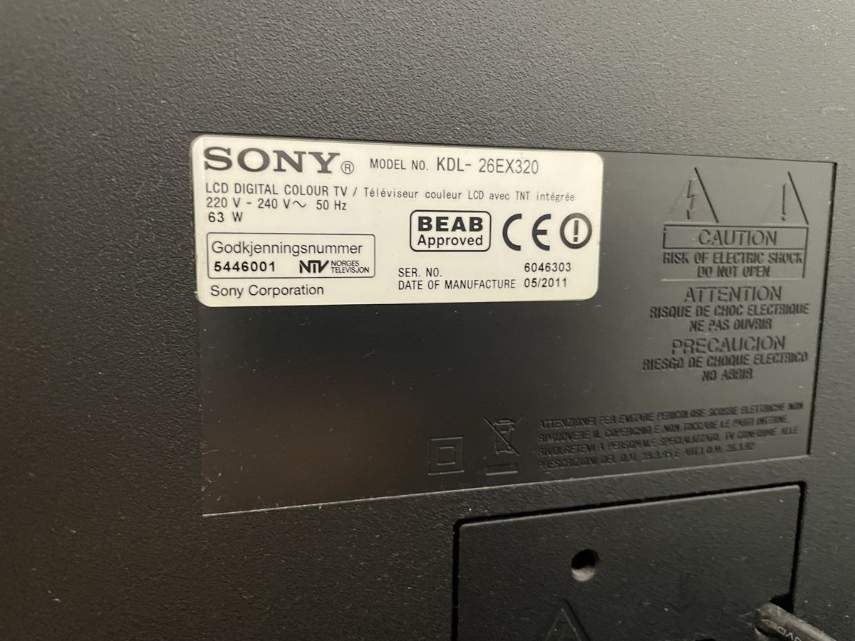 Televisori: Sony KDL26EX320 Fernseher – Usato da Ipsach venduto da takacseni 1