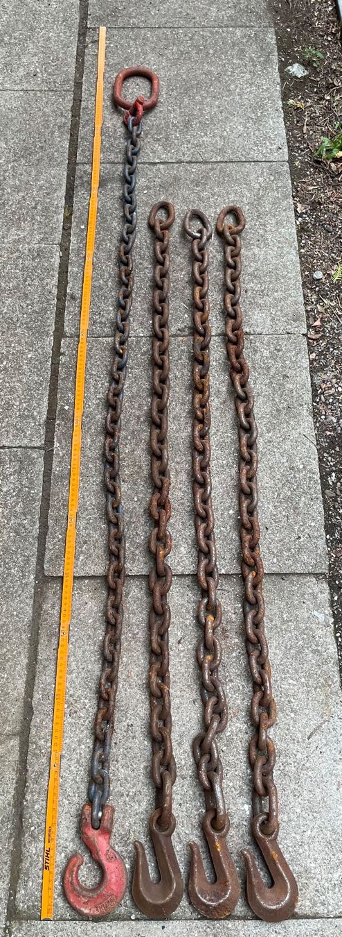 Tutti gli attrezzi: Vier Eisenketten mit Hacken – Usato da Bremgarten AG venduto da Schussi 3