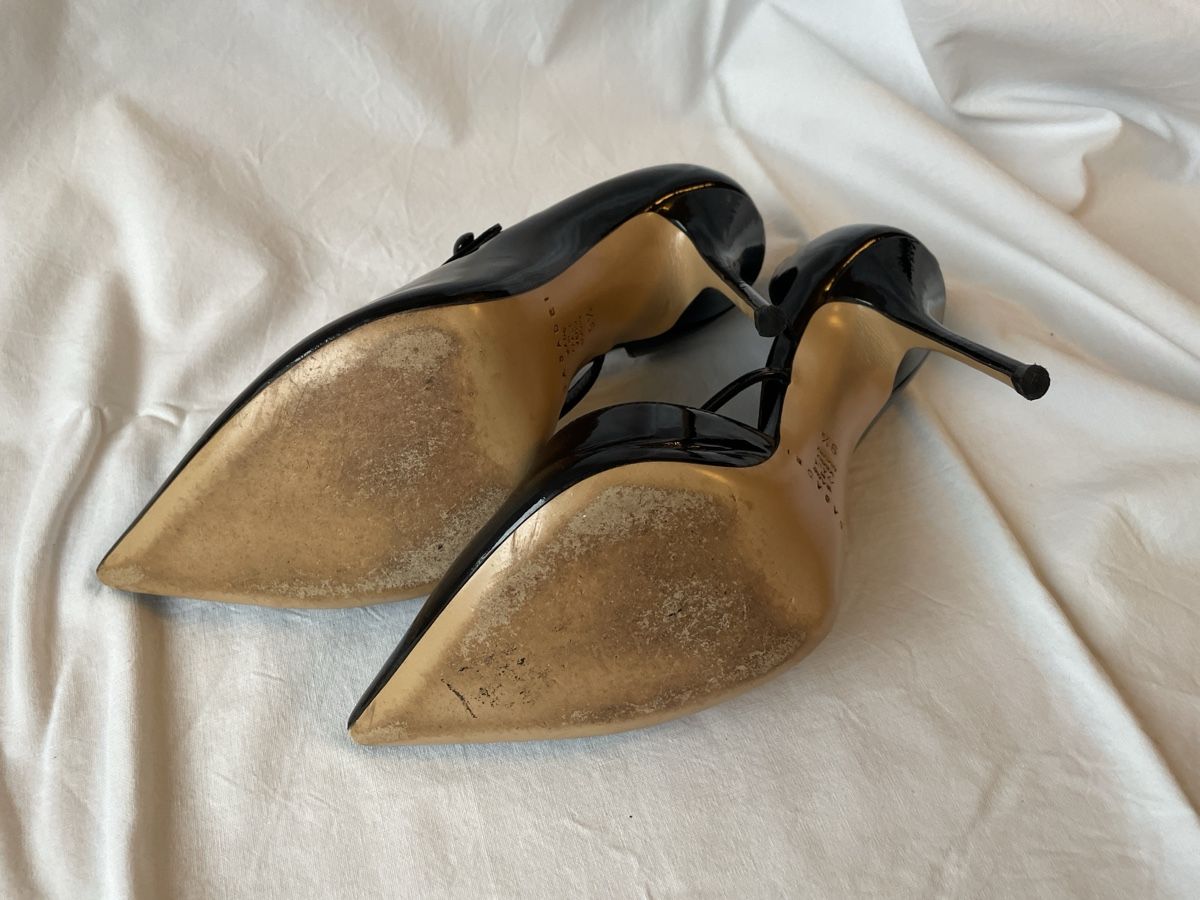 Casadei Scarpe da donna: Casadei schwarze Lackpumps mit Riemchen,  Gr. 39.5 – Usato da Luzern venduto da Moa09 3