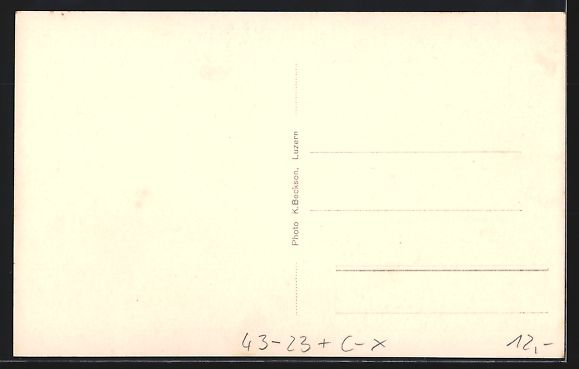 Cartoline postali: AK Luzern, Alphornbläser Karl Bucher – Usato da Berlin venduto da bartko-reher 1