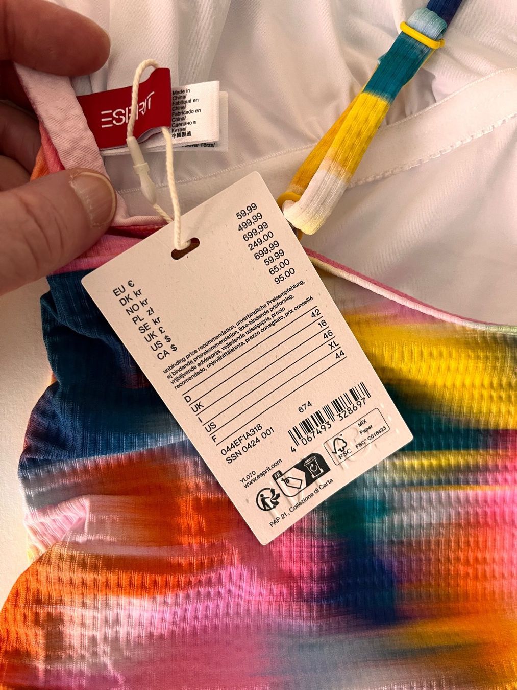 Esprit Badekleider & Bikinis: ESPRIT, Badekleid, Grösse 42, Mehrfarbig – Neu und originalverpackt aus Rudolfstetten von gst_g7xl 9