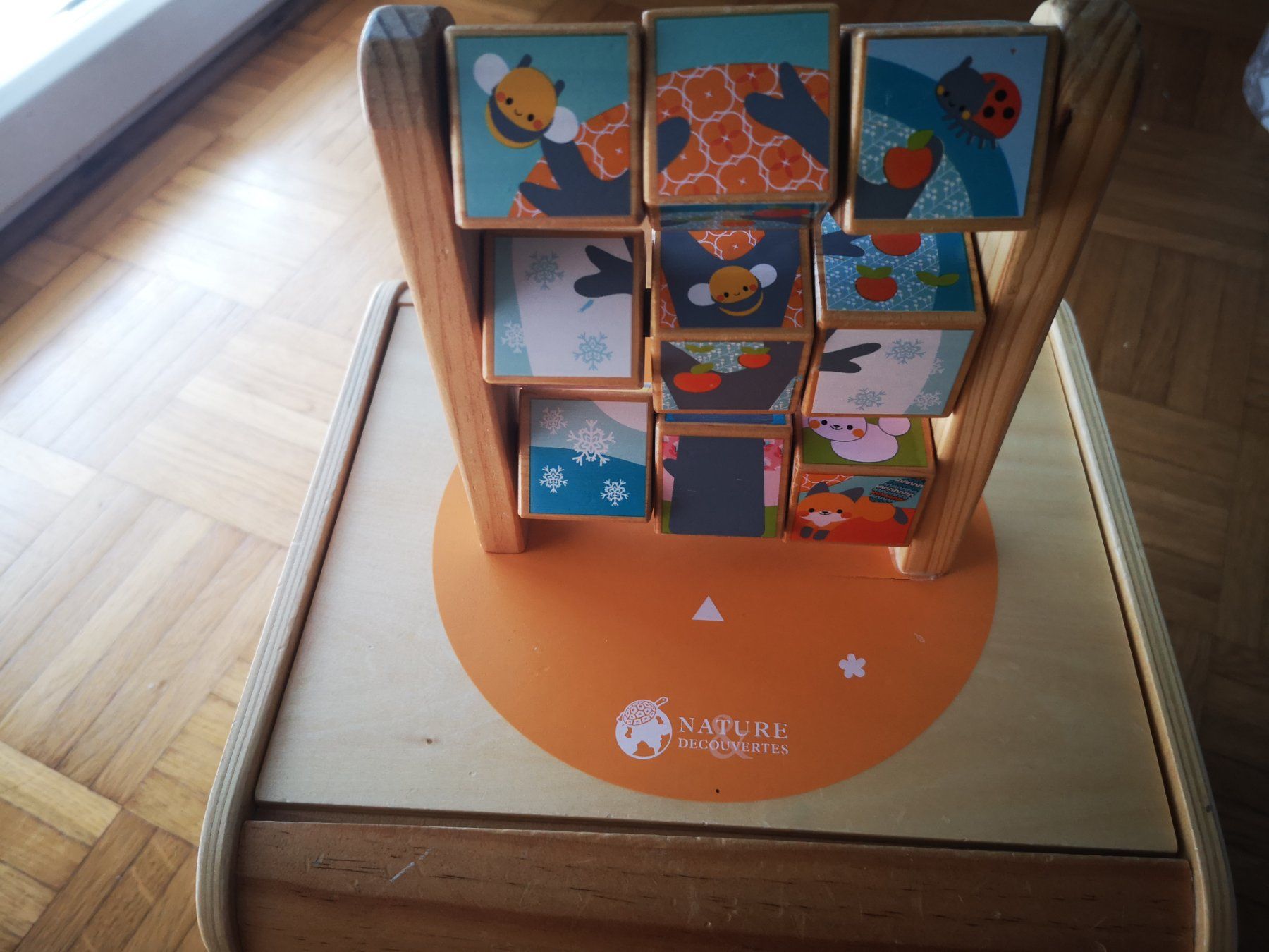 Spielzeuge: Motorikwürfel Tiere, Tafel / Cube activités animaux – Gebraucht aus Onex von Genevois85 5