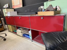 Rotes Sideboard USM Haller