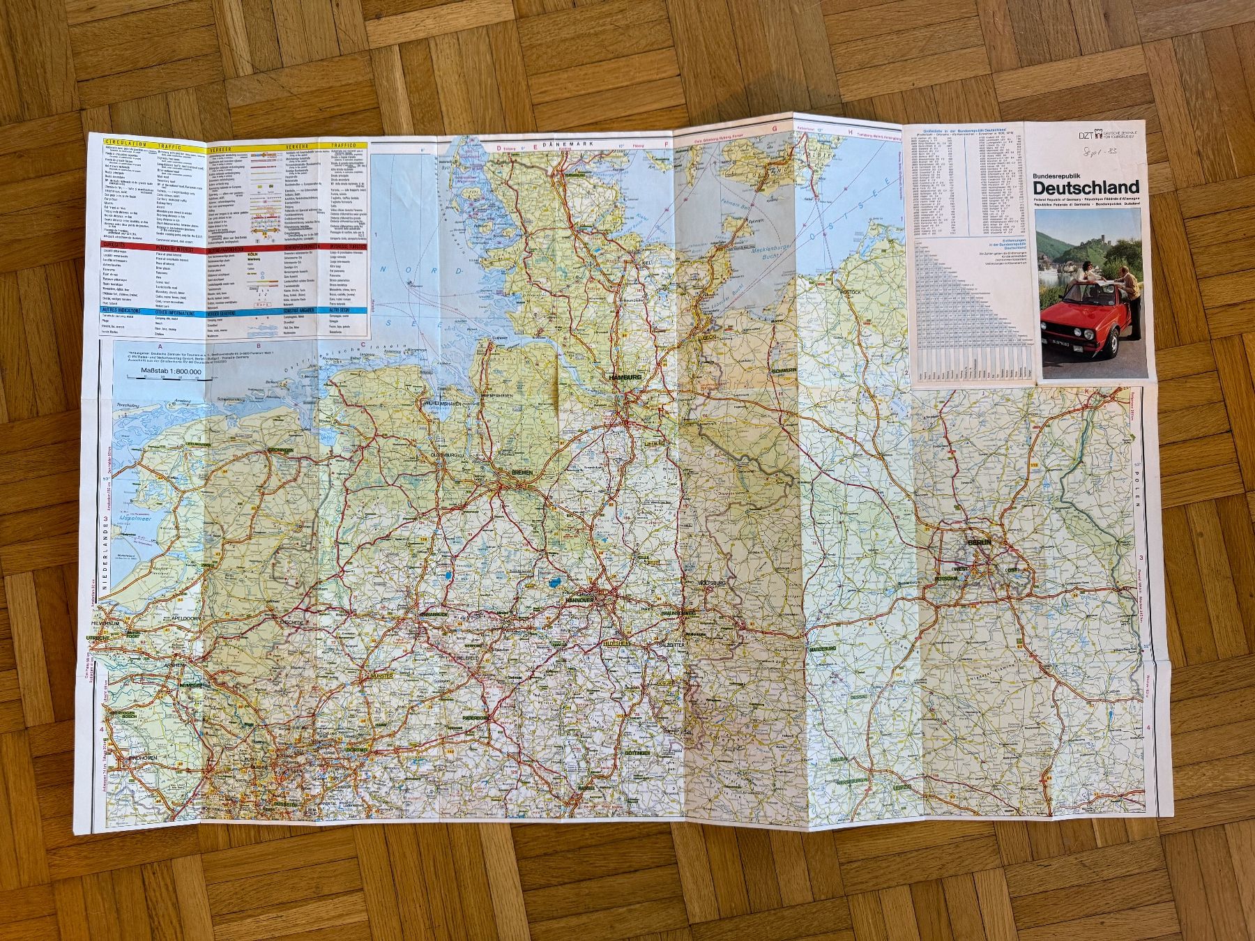 Cartine & Atlanti: Deutschland Karte von 1983 – Usato da Erstfeld venduto da Mario_boe0 2