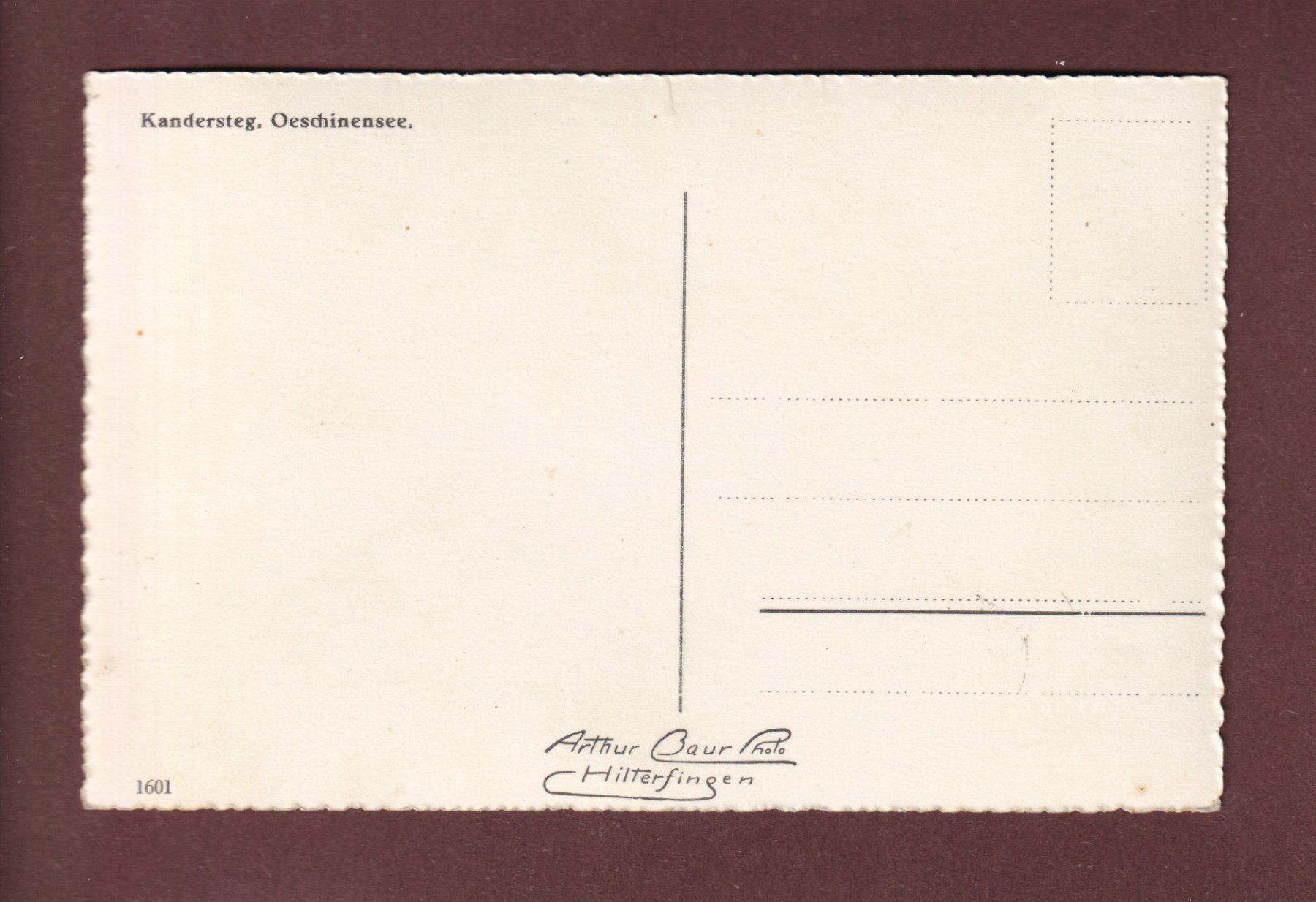 Cartoline postali: Kansersteg - Am OESCHINENSEE – Usato da Pully venduto da nicecards-shop 1
