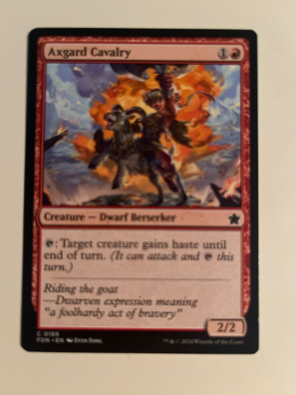 Magic The Gathering Sammelbilder & Trading cards: 1 x Axgard Cavalry - Magic: The Gathering - MtG – Gebraucht aus Kriens von Shadi1980