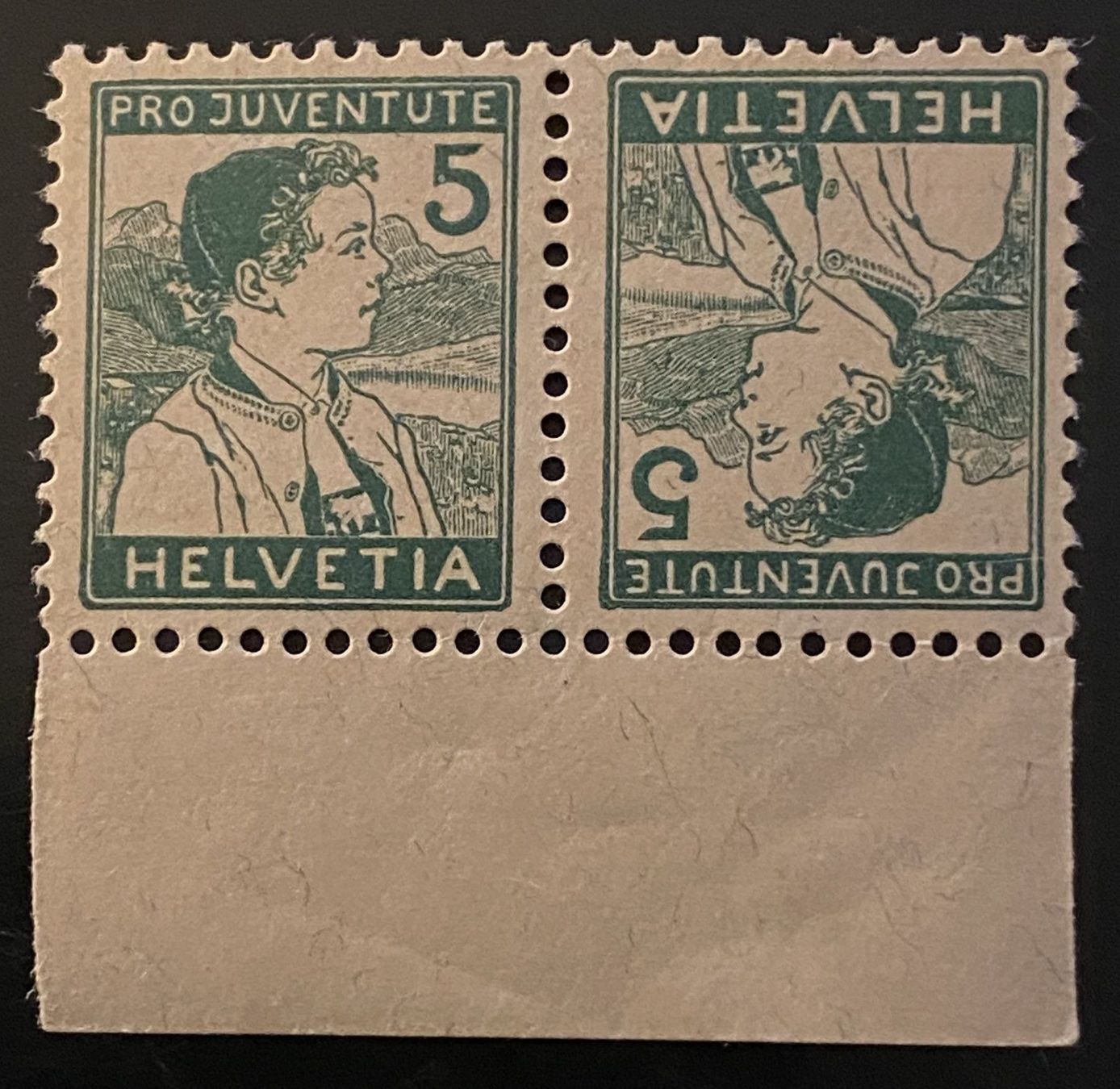 Tutti i francobolli: 1 Stk. Kehrdruck K11 postfrisch ** – Nuovo (secondo la descrizione) da Schnottwil venduto da Chasarmar 1