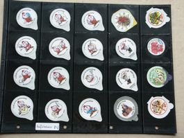 40      verschiedene      Kleber auf   Deckel