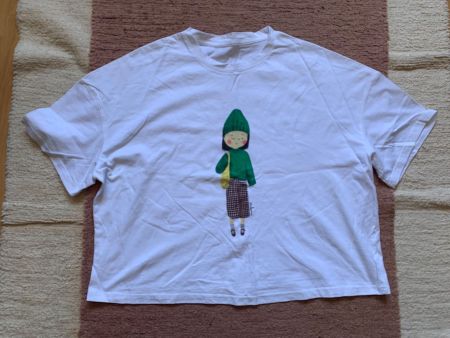 T-shirt blanc Oversize acheté en Corée du Sud, neuf!