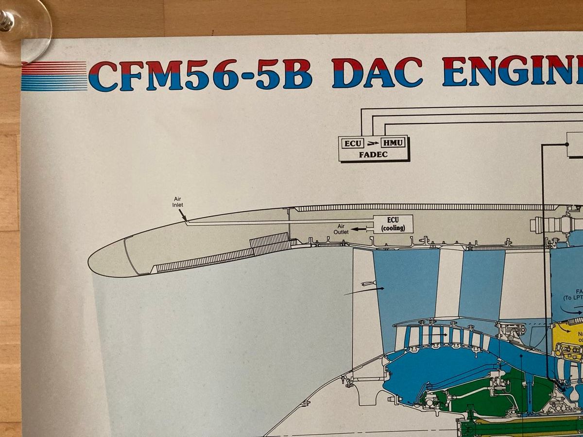 Poster & Bilder: Poster Flugzeugturbine  cfm – Gebraucht aus Kaiseraugst von wombat51 6