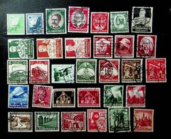 ALLEMAGNE DEUTSCHES REICH TIMBRES OBLITÉRÉS 1934-1938 / T166