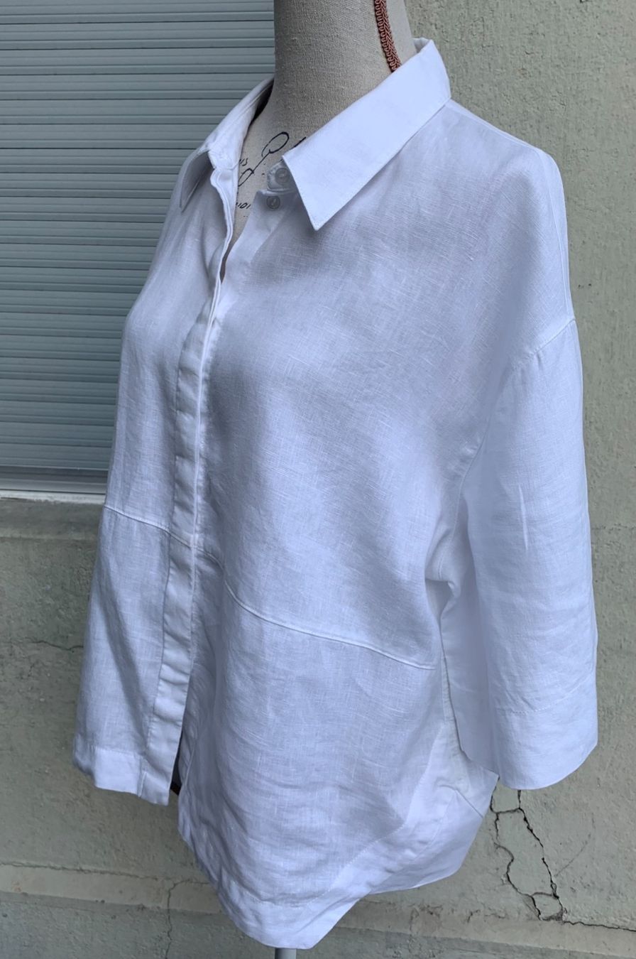 Opus Blusen: Splendide chemisier OPUS 100%lin coupe moderne t.40 – Neu (gemäss Beschreibung) aus Martigny von only__you