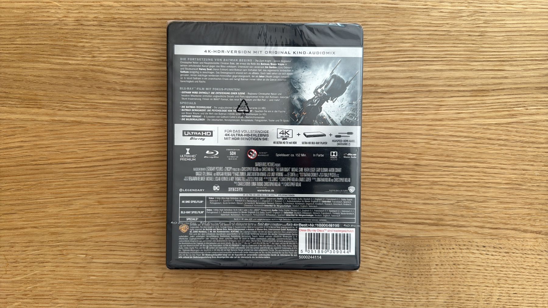 Tutti i DVDs: Batman - The Dark Knight - 4K UHD Blu-Ray – Nuovo e nell'imballaggio originale da Wallisellen venduto da Art_Vendorlay 1