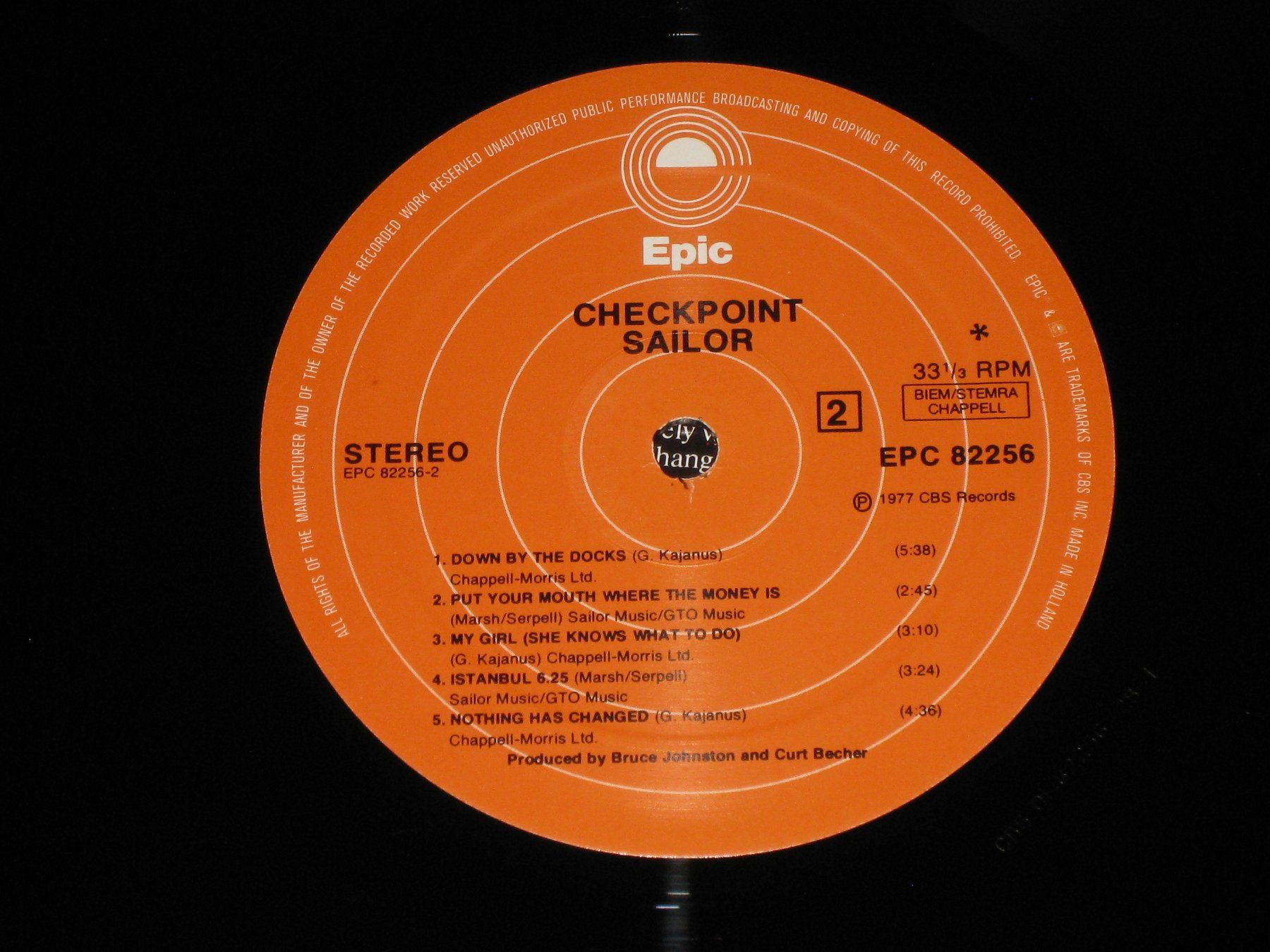 Vinyles: LP - SAILOR - CHECKPOINT – D'occasion à Steckborn par Quo7 2