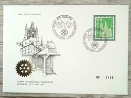 TR96 Enveloppe + Timbre Suisse 1973