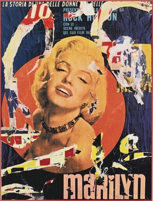 Grafica & Litografie: MARILYN  Lithographie Arrachage Monotype de MIMMO ROTELLA – Nuovo (secondo la descrizione) da Genève venduto da pop_7ncx