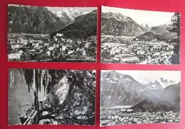 4 alte AK: Interlaken Stadtansichten - gel. 1944