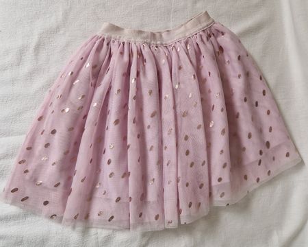 ​H&M Tüll-Rock – Rosa mit Glitzerpunkten – Gr. 122/128