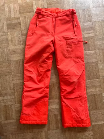 Skihose Hallingdal  von Trollkids, orange, Grösse 152