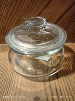 Glas mit Deckel x4