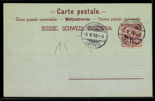 Cartoline postali: Lugano, Li Volontari sulla Piazza 1798 – Usato da Berlin venduto da bartko-reher 1