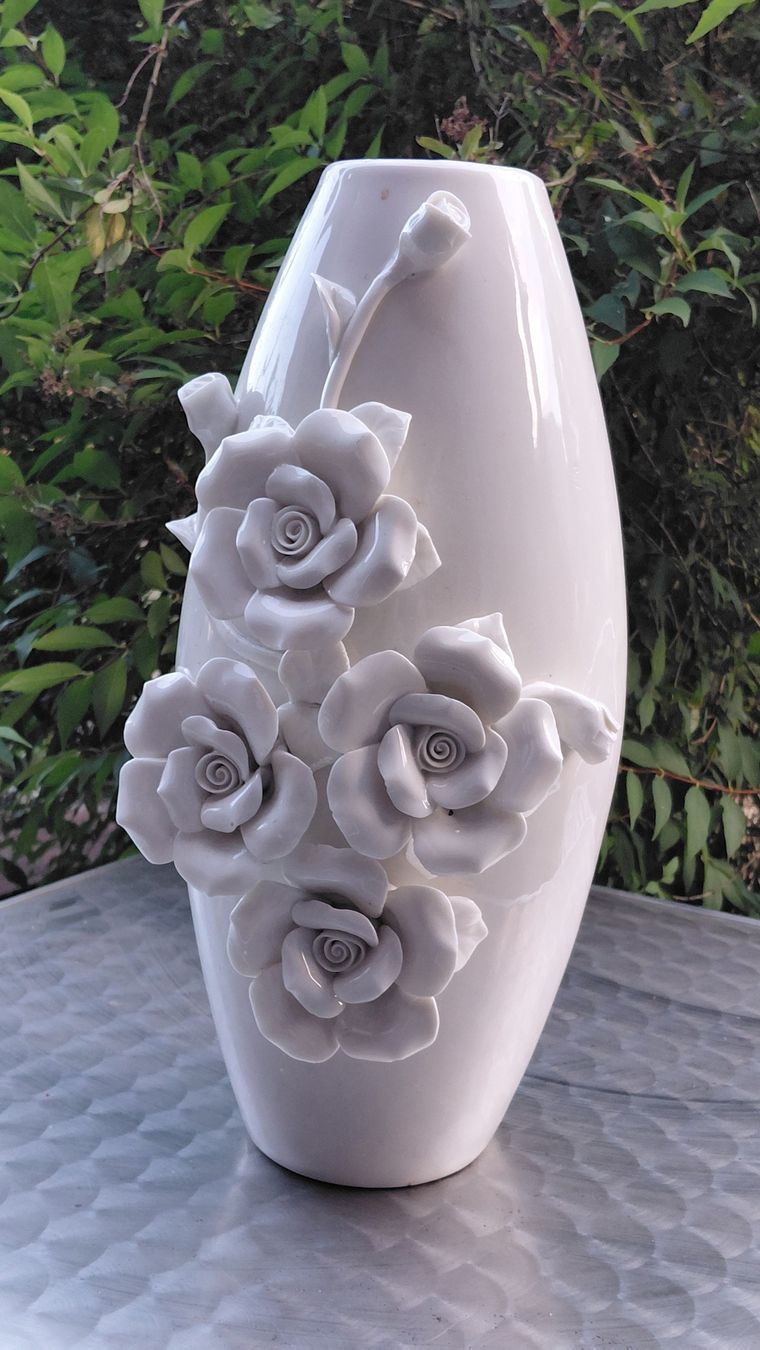 Vasi & Recipienti: Vase keramik in weiss h43cm – Usato da zuchwil venduto da parson65