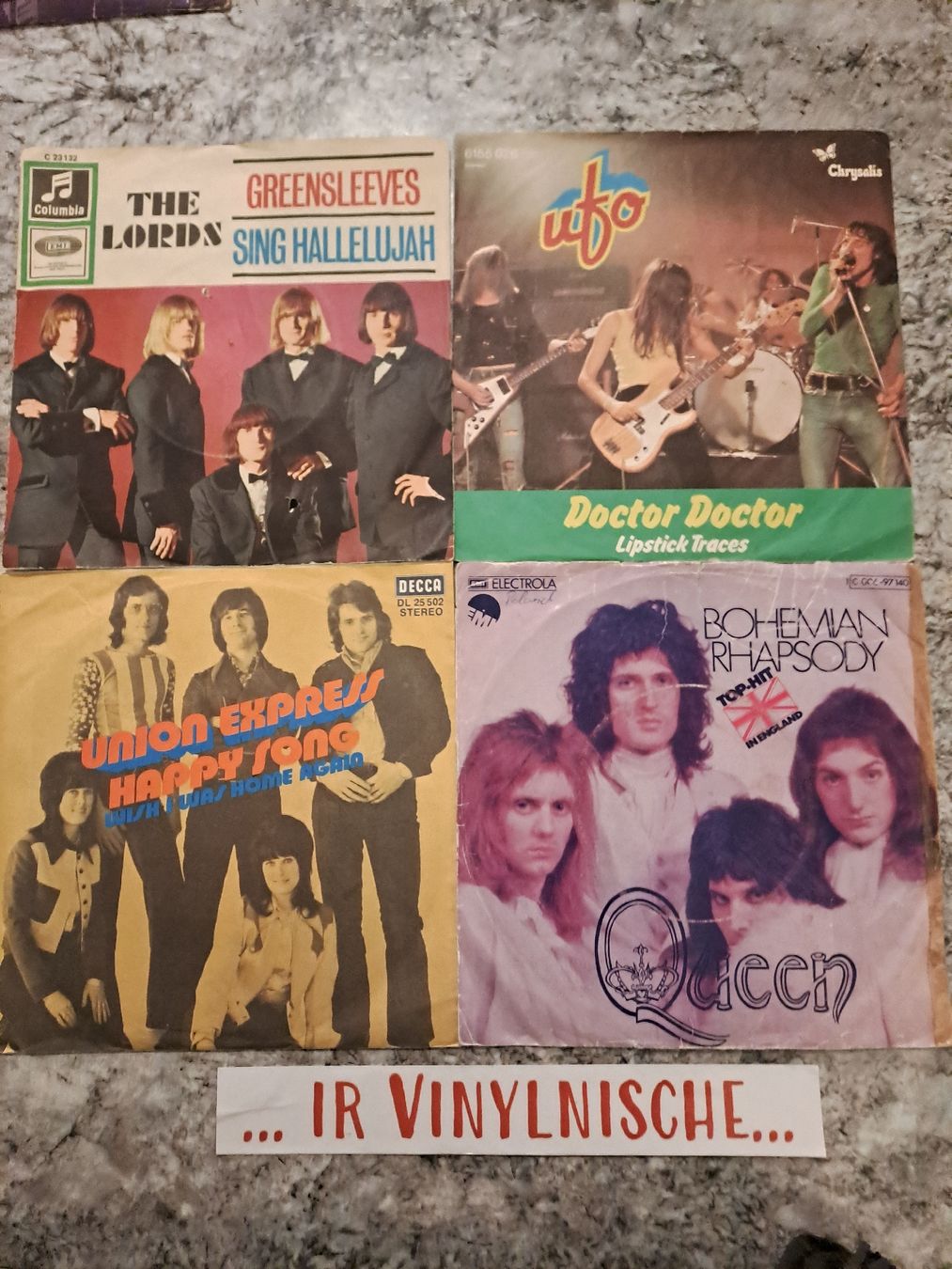 Dischi in vinile: 4 Singles ROCK . POP . BEAT – Usato da Uetendorf venduto da Essiggurken