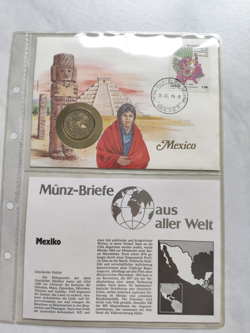 Toutes les monnaies: Münzbrief Mexiko – Neuf (Voir description) à Schönenwerd par pin_rn7v