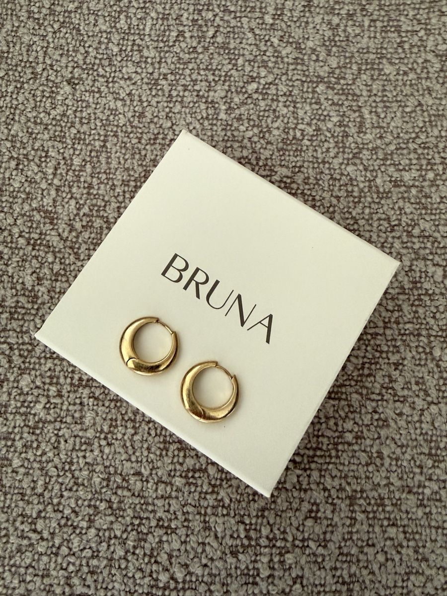 Orecchini pendenti & Orecchini a lobo: Bruna Gold Ohrringe (18k) - Merida Hoops Medium – Nuovo (secondo la descrizione) da Olten venduto da flosflomarkt 3
