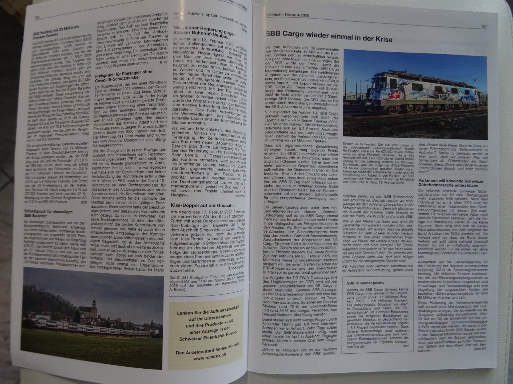 Riviste & Magazine: Schweizer Eisenbahn-Revue 4/2025 – Nuovo (secondo la descrizione) da Teufen AR venduto da Brandan2171 4