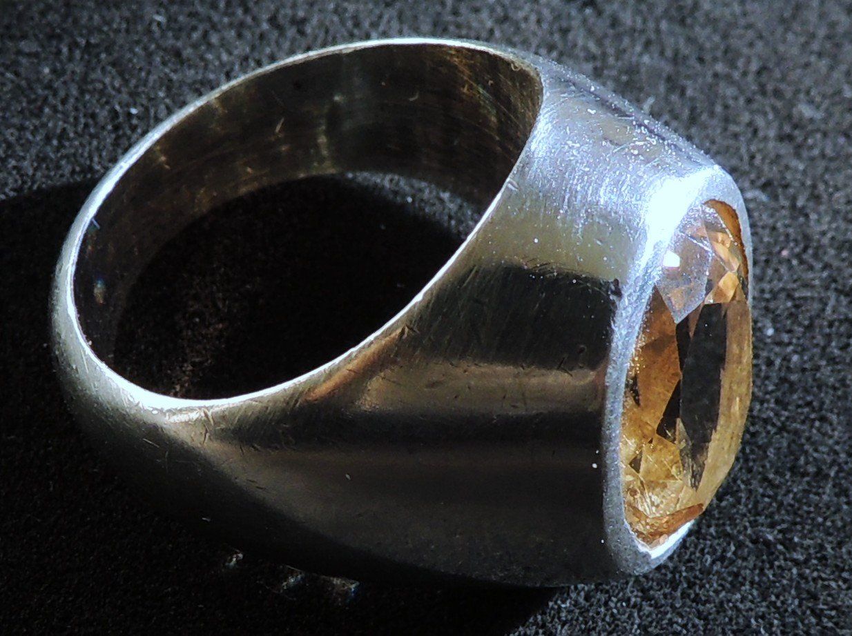 Anelli: Citrin Silber 925 Fingerring Gr. 59 – Usato da Waldenburg venduto da schaller707 3