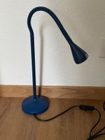 Lampe für Bürotisch, Nachttisch, Leselampe, von Ikea, blau