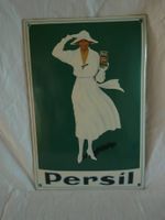 Persil weisse Dame Emailschild