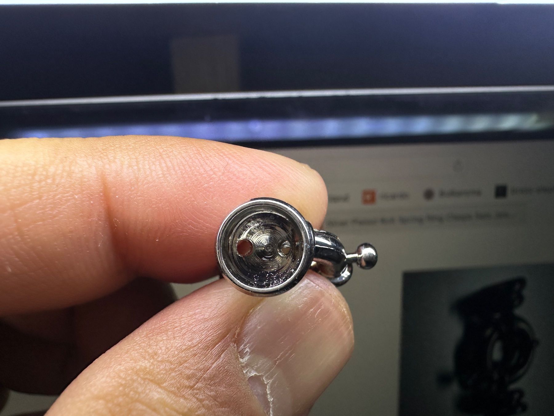 Catenine: Federring Verschluss Set 26x15 mm Silver Plated Halskette – Nuovo (secondo la descrizione) da Langenthal venduto da Seelenfreunde 6