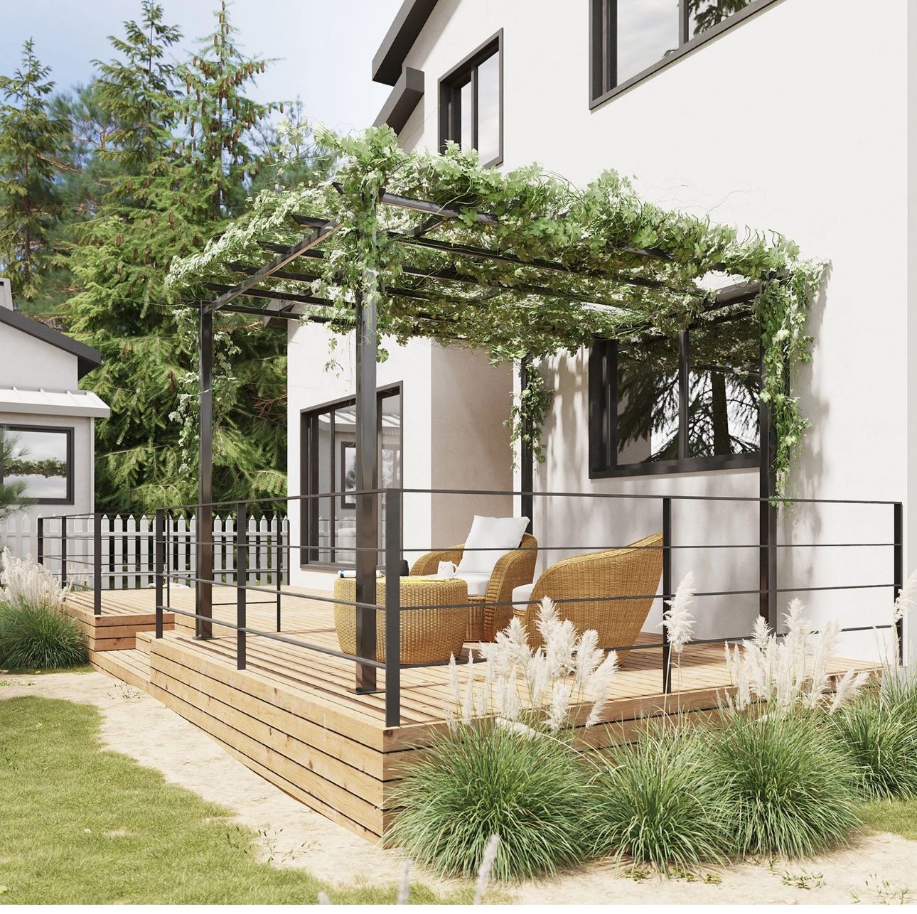 Sonstige Gartendekorationen: Rosenpavillon Pflanzbogen Rosenbogen Garten Pavillon – Neu und originalverpackt aus Amriswil von JaJa-Express 2