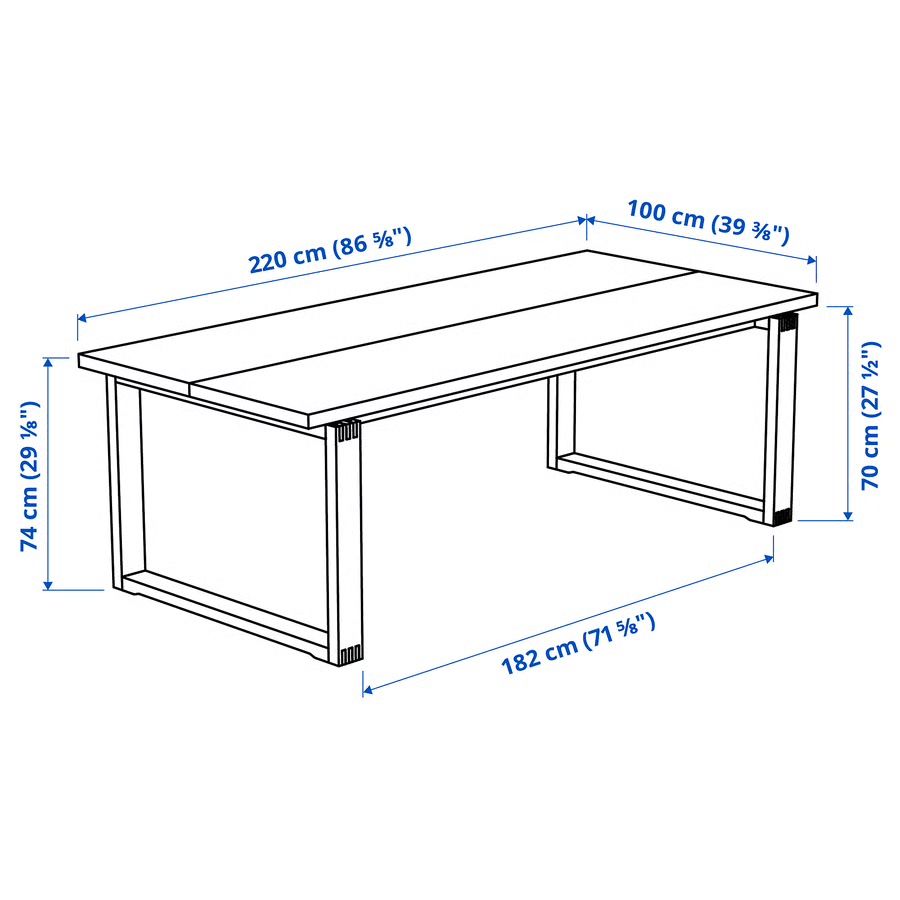 Ikea Tavoli: Ikea Eichentisch Esszimmertisch 220x100cm – Nuovo (secondo la descrizione) da Bäch SZ venduto da marco0003 6