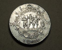 1 Unze Feinsilber (999) "700 Jahre Eidgenossenschaft" 1991