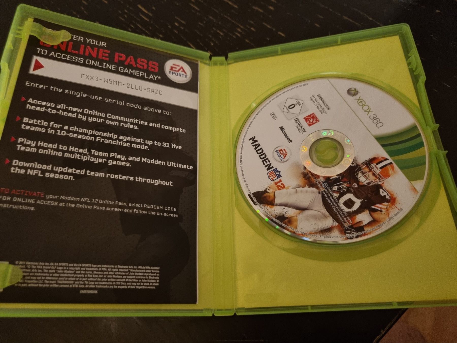 Giochi: Madden NFL 12 Xbox 360 – Difettoso da Kaiseraugst venduto da muggel27 2