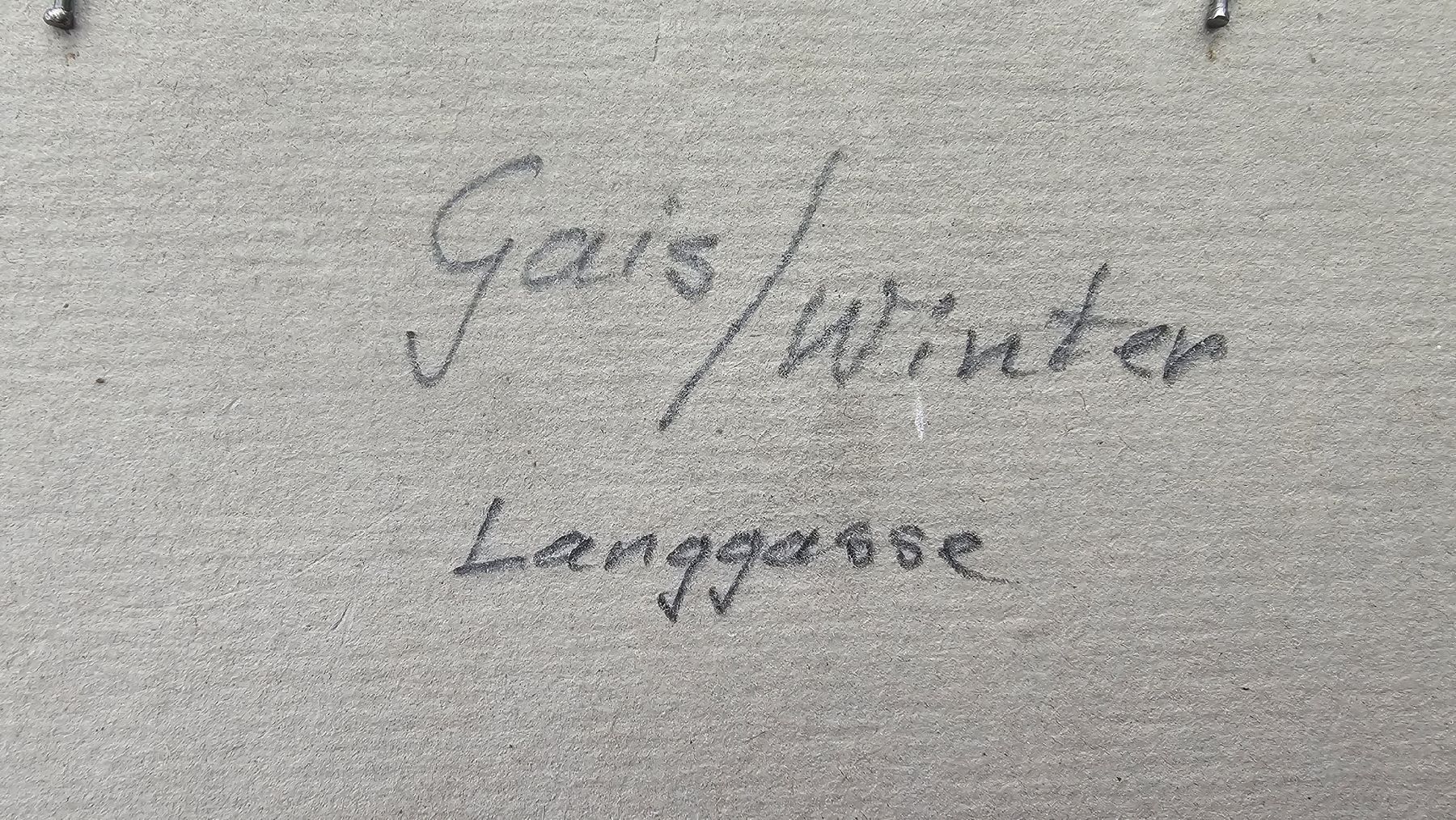 Dipinti: Verena Broger Bild Langgasse Winter Original – Usato da Zürich venduto da ZH-Vintage 6