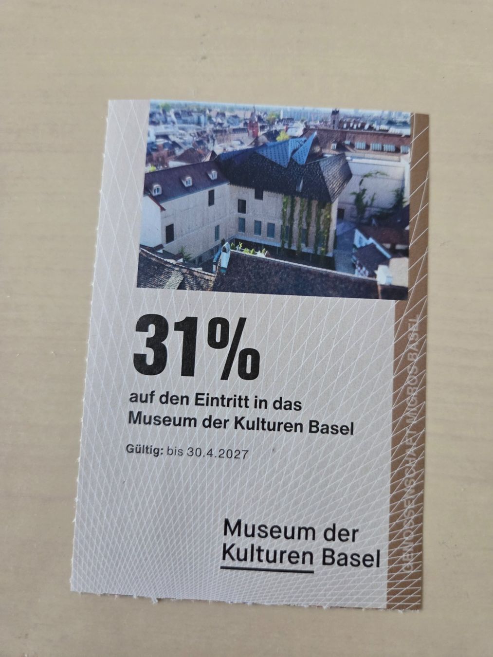 Buoni: Gutschein Museum der Kulturen Basel – Usato da Liestal venduto da ITOlio