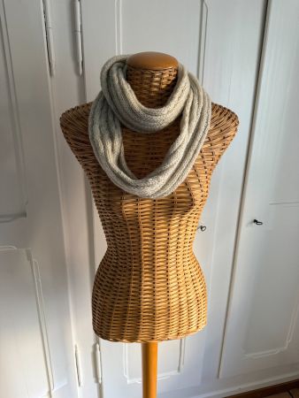 Strick Schlauchschal Loop beige