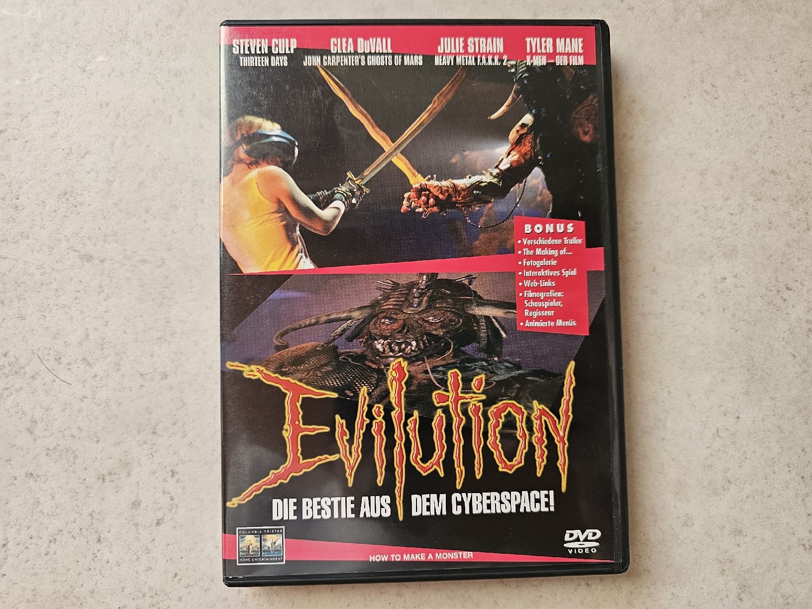 Tutti i DVDs: Evilution  -  Die Bestie aus dem Cyberspace – Usato da Schneisingen venduto da backstore24