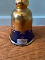 Bohemia Crystalex Glocke blau/gold