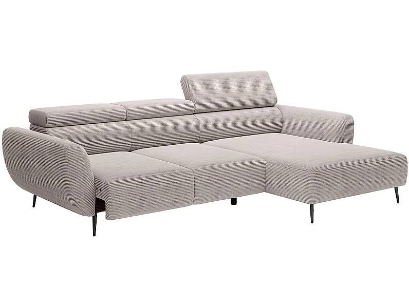 Divani: Ecksofa ALISSON  Stoff Beige, elektrisch (Conforama) – Usato da Basel venduto da Moebeloutlet1