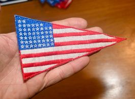 Vintage AUFNÄHER Patch BADGE Amerika dreieckig