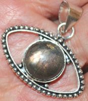 Anhänger L-5608 – Labradorit Auge 18x31mm