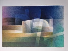 Sven Knebel (1927–2013) Geometrische Komposition Lithographi