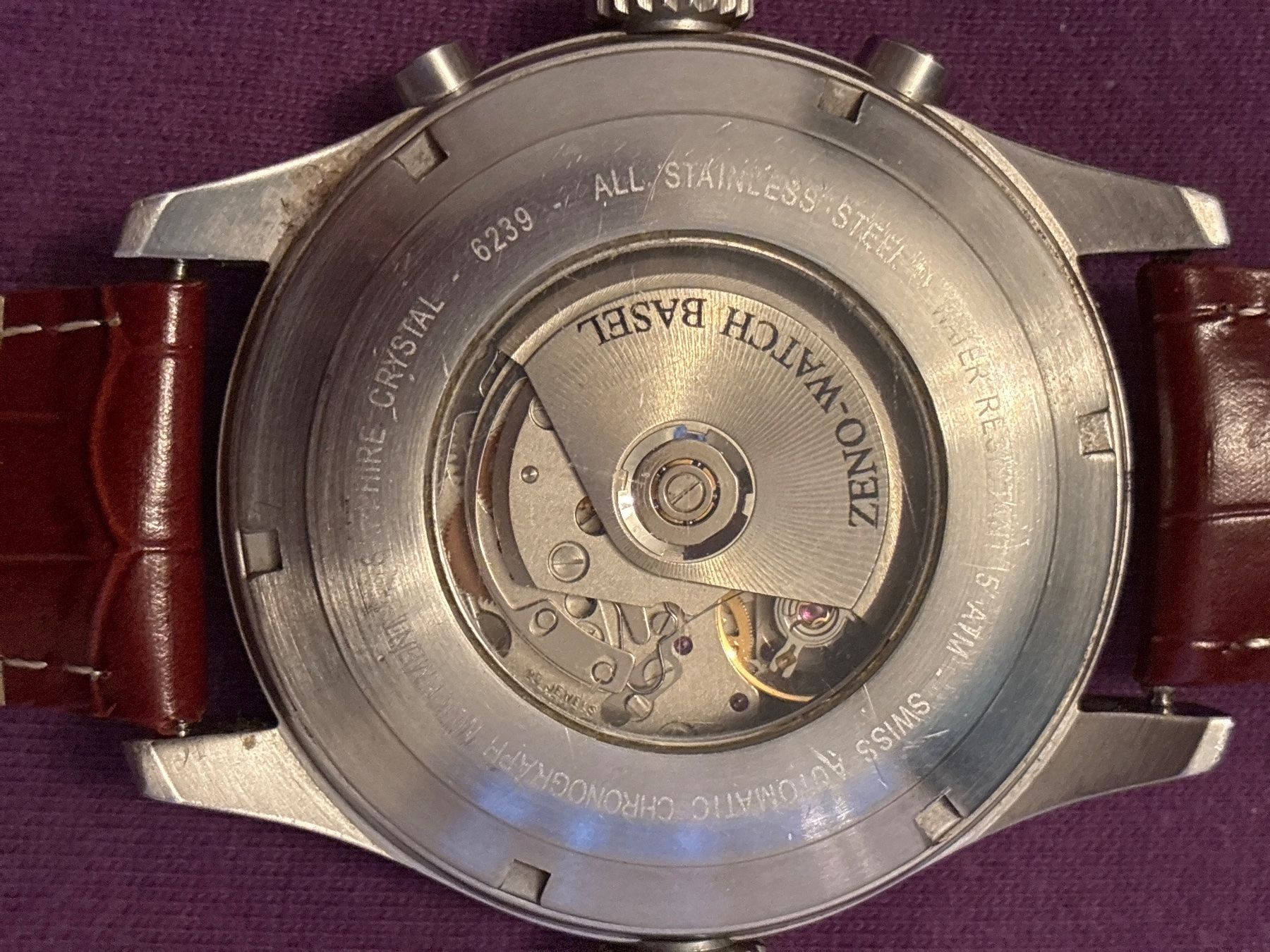 Zeno Uhren: Zeno-Watch Basel Ref. 6239 Automatic Chrono Valjoux 7750 – Gebraucht aus Wil SG von pacinlu 5